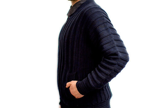 HENRIK VIBSKOV MAGIC DARK NAVY BOMBER SWEATER JACKET HENRIK VIBSKOV MAGIC DARK NAVY BOMBER SWEATER JACKET