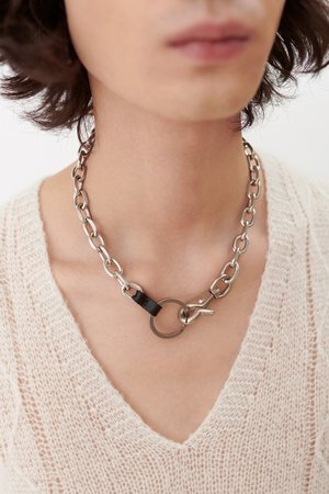 Our Legacy Matte Silver Brass Ladon Necklace or Wallet Chain