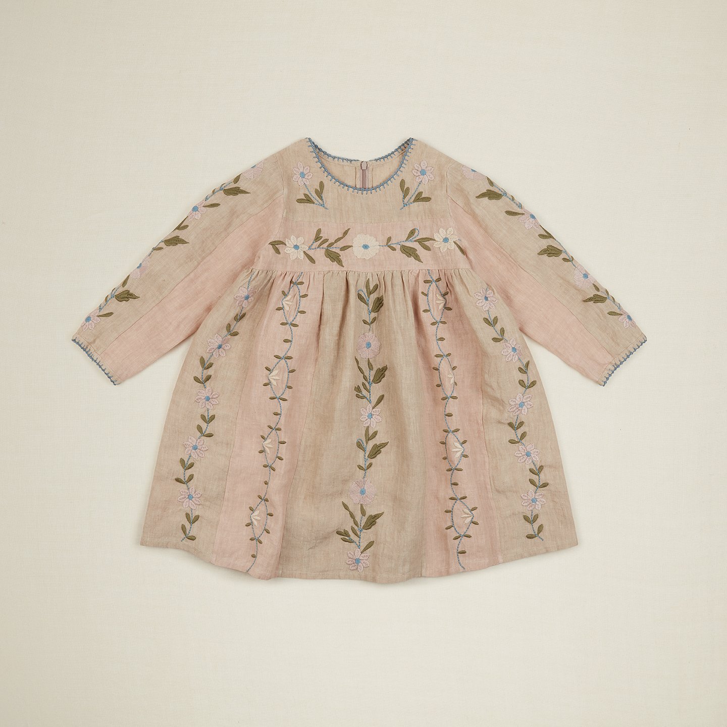 Apolina Pascale Dress- Pink Salt/Oat | Garmentory