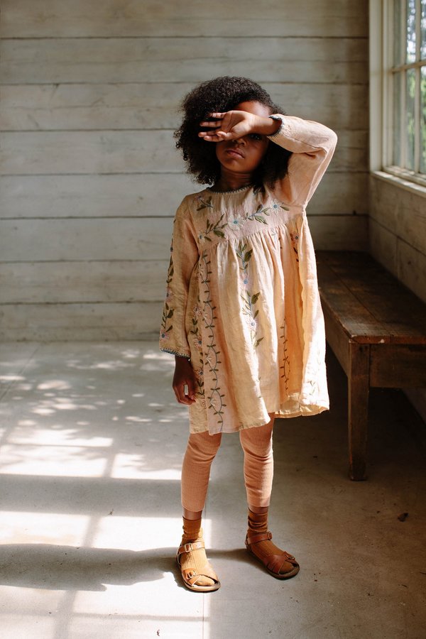 Apolina Pascale Dress- Pink Salt/Oat | Garmentory