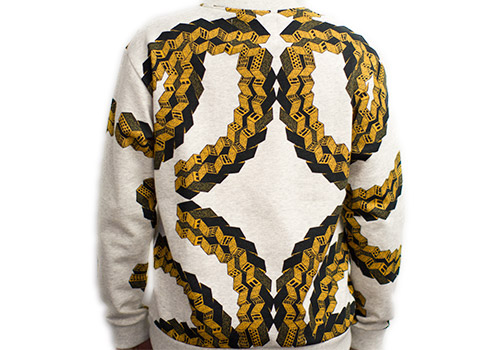 HENRIK VIBSKOV BRICK ON MELANGE PRINTED SWEATSHIRT HENRIK VIBSKOV BRICK ON MELANGE PRINTED SWEATSHIRT