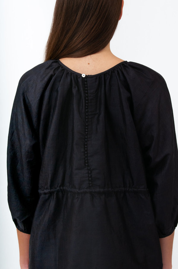Bunon Back Button Blouse - Black | Garmentory