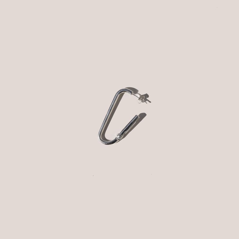 Martine Ali Hardware Earring - Silver | Garmentory