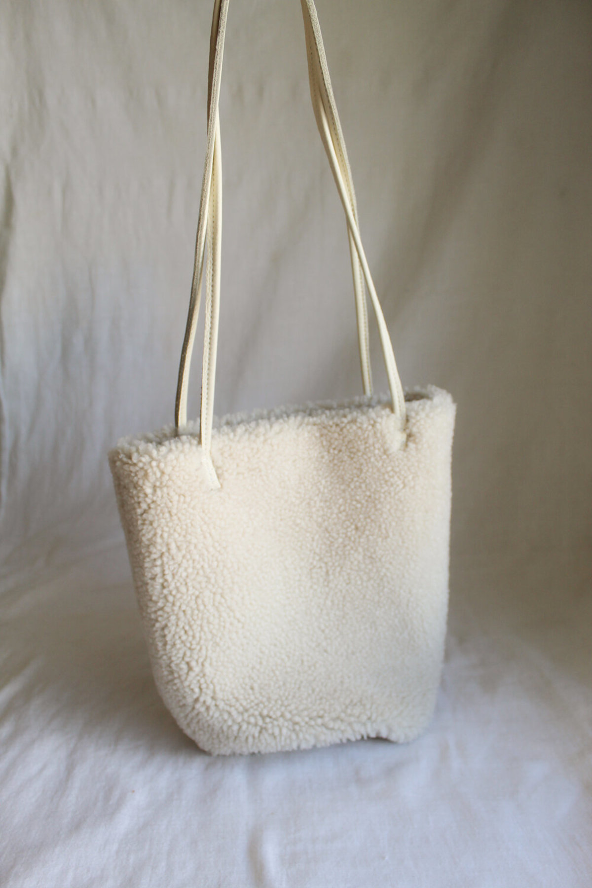 Hannah Emile Sherpa Pail Bag Natural Garmentory