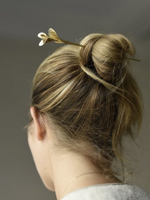 8.6.4 Flower Hair Stick - Brass 8.6.4 Flower Hair Stick - Brass