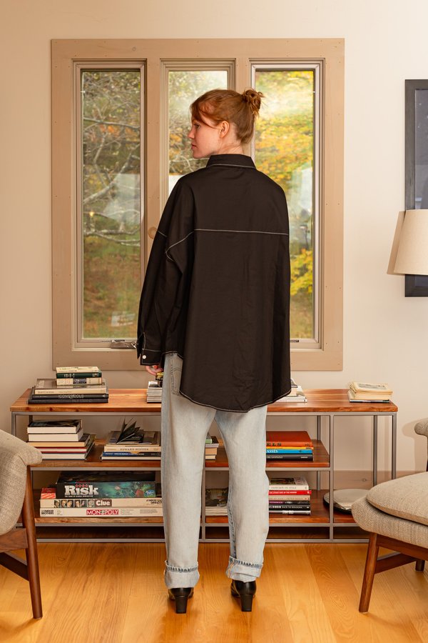 "INTENTIONALLY __________." REFERENCE BLOUSE - black "INTENTIONALLY __________." REFERENCE BLOUSE - black