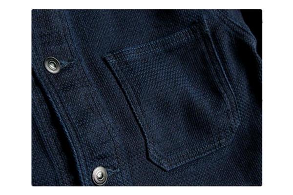 Momotaro Jeans Dobby Coveralls Jacket - Indigo Momotaro Jeans Dobby Coveralls Jacket - Indigo