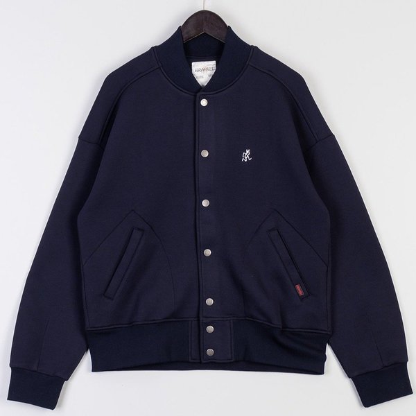 Gramicci Tech Knit Stadium Jacket - Double Navy Gramicci Tech Knit Stadium Jacket - Double Navy