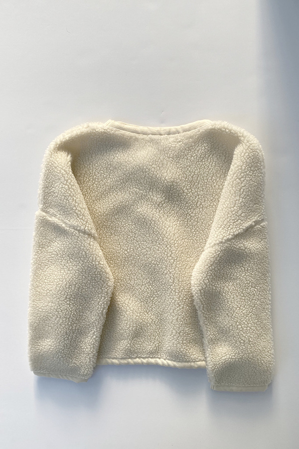 soeur Glacier Fuzzy Sherpa Pullover - Ecru soeur Glacier Fuzzy Sherpa Pullover - Ecru