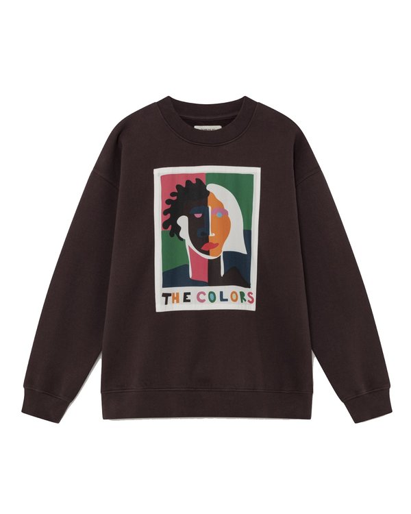 Thinking Mu W The Colors sweatshirt - Chocolate Thinking Mu W The Colors sweatshirt - Chocolate