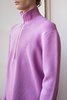 Judy Turner Laurence Half Zip Knit Pullover - Pink - Thumbnail 8