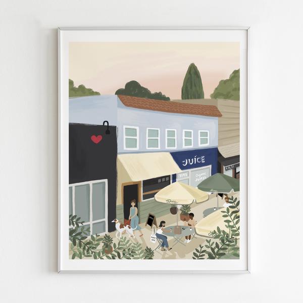 By Persimmon Atwater Village Limited Edition Framed Print By Persimmon Atwater Village Limited Edition Framed Print