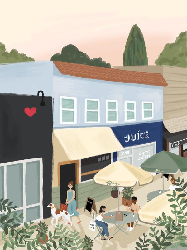 By Persimmon Atwater Village Limited Edition Print By Persimmon Atwater Village Limited Edition Print