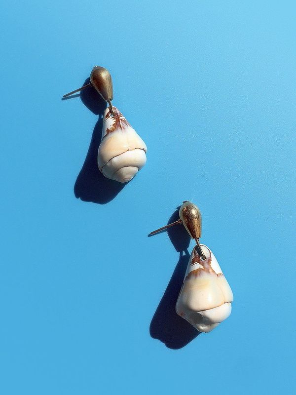 Mica Shell Drop Earrings / This Woman's Work Mica Shell Drop Earrings / This Woman's Work