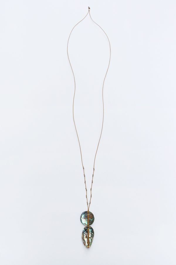 See Real Flowers Woven Abalone Necklace See Real Flowers Woven Abalone Necklace