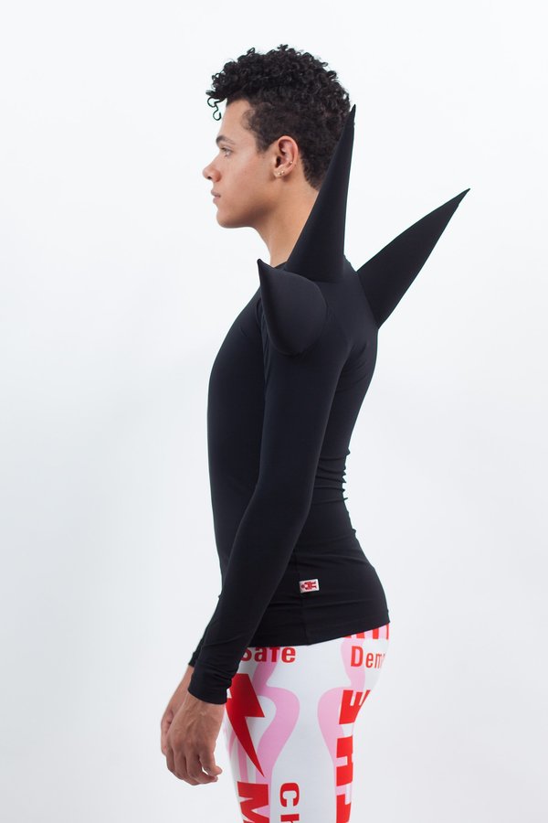 Walter Van Beirendonck Spiky Power Top - black Walter Van Beirendonck Spiky Power Top - black