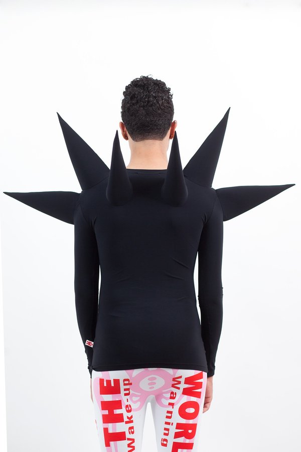 Walter Van Beirendonck Spiky Power Top - black Walter Van Beirendonck Spiky Power Top - black