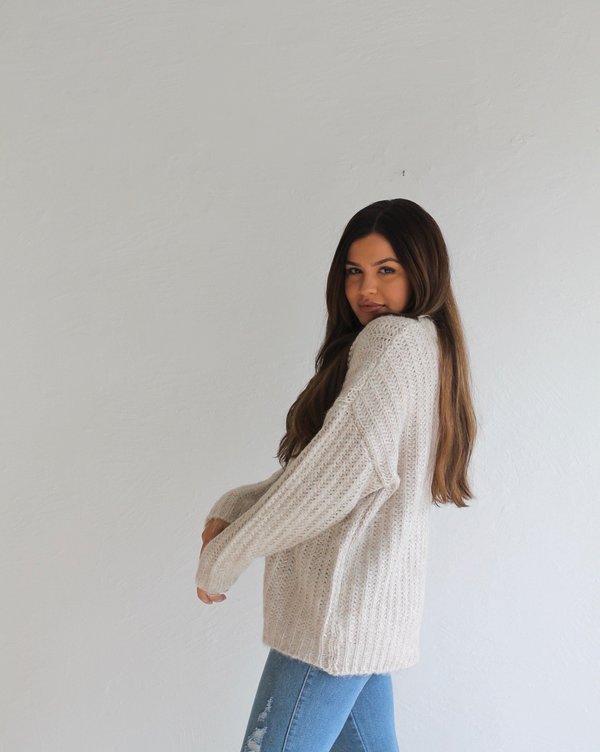 Descendant The Leah Sweater - Oatmeal Descendant The Leah Sweater - Oatmeal
