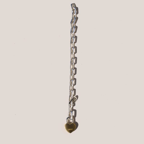 AMBUSH SMALL HEART PADLOCK CHAIN BRACELET 2色展開 男女兼用 SMALL HEART PADLOCK CHAIN BRACELET(FREE SILVER): AMBUSH