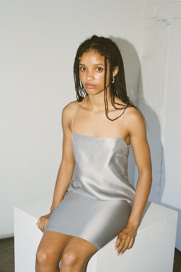 simple silk dress