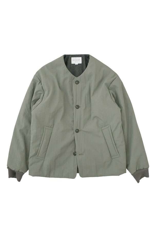 STILL BY HAND Padded Bomber Style Jacket - spruce green STILL BY HAND Padded Bomber Style Jacket - spruce green