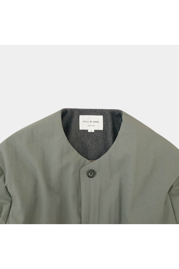 STILL BY HAND Padded Bomber Style Jacket - spruce green STILL BY HAND Padded Bomber Style Jacket - spruce green