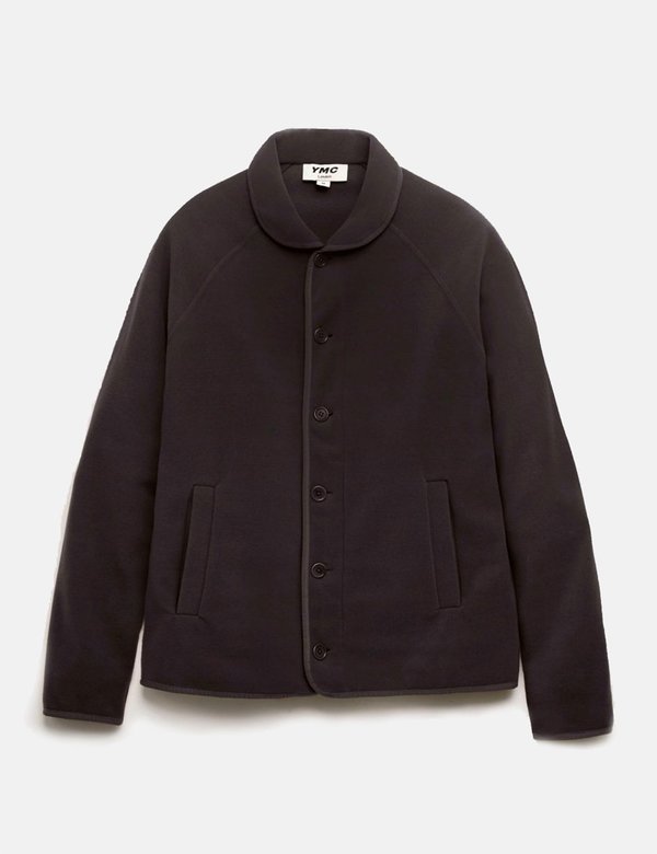 YMC Beach Jacket in Fleece - Black YMC Beach Jacket in Fleece - Black