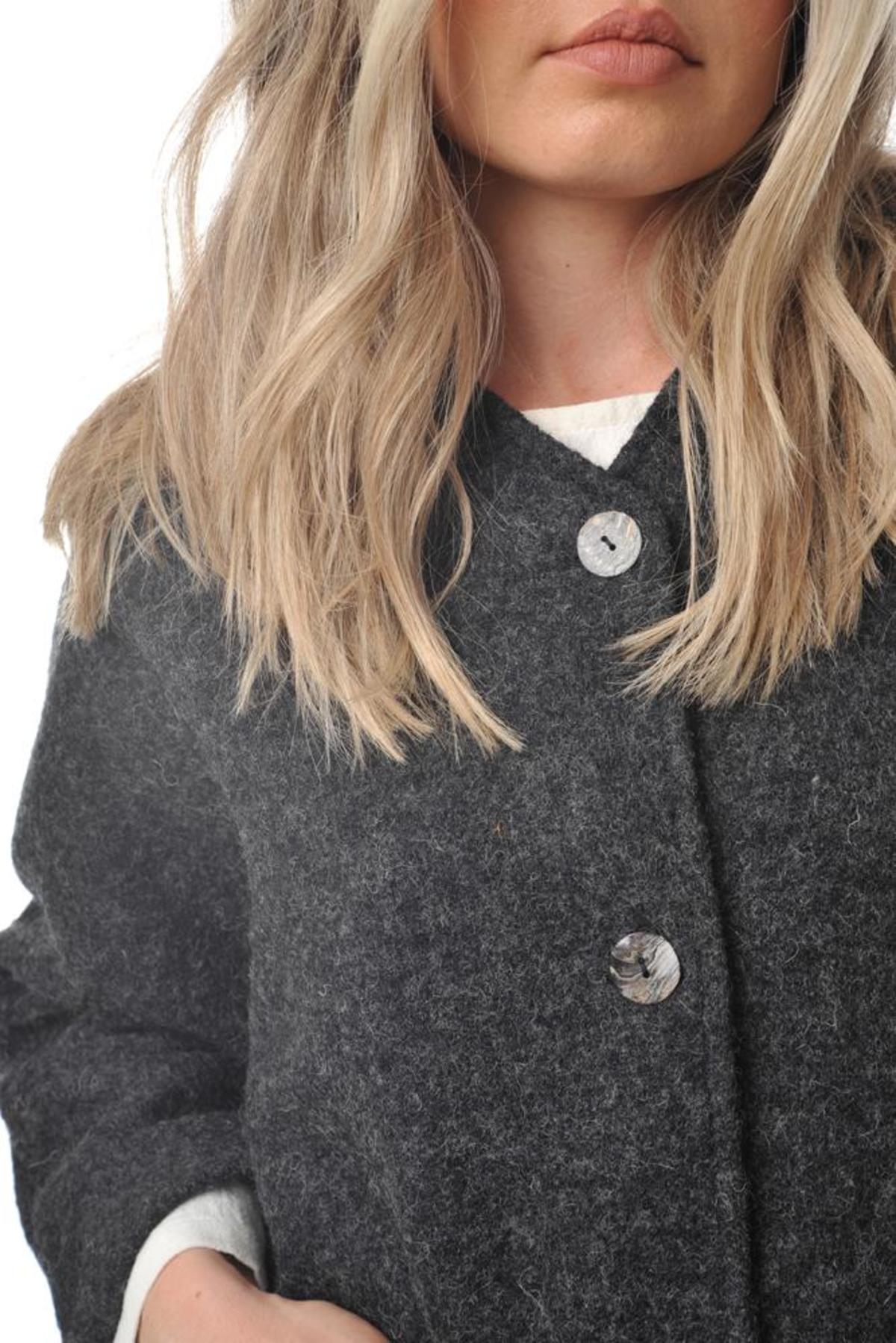 Worker's Nobility Midi Coat - Grey - Image 3 of 8