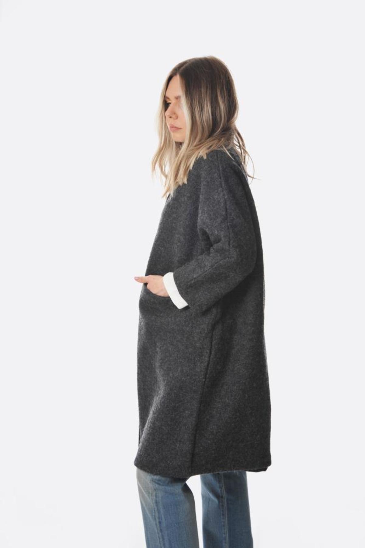 Worker's Nobility Midi Coat - Grey - Image 5 of 8