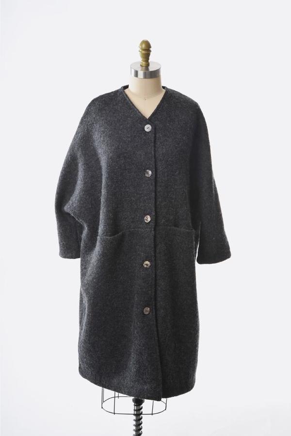 Worker's Nobility Midi Coat - Grey