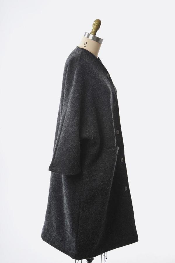 Worker's Nobility Midi Coat - Grey