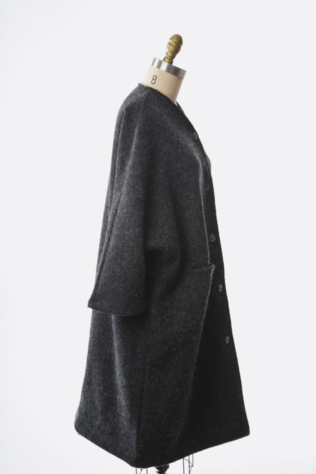 Worker's Nobility Midi Coat - Grey - Image 8 of 8