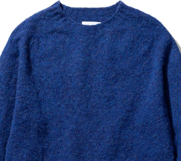 Norse Projects Birnir Brushed Lambswool Jumper - Twilight Blue Norse Projects Birnir Brushed Lambswool Jumper - Twilight Blue