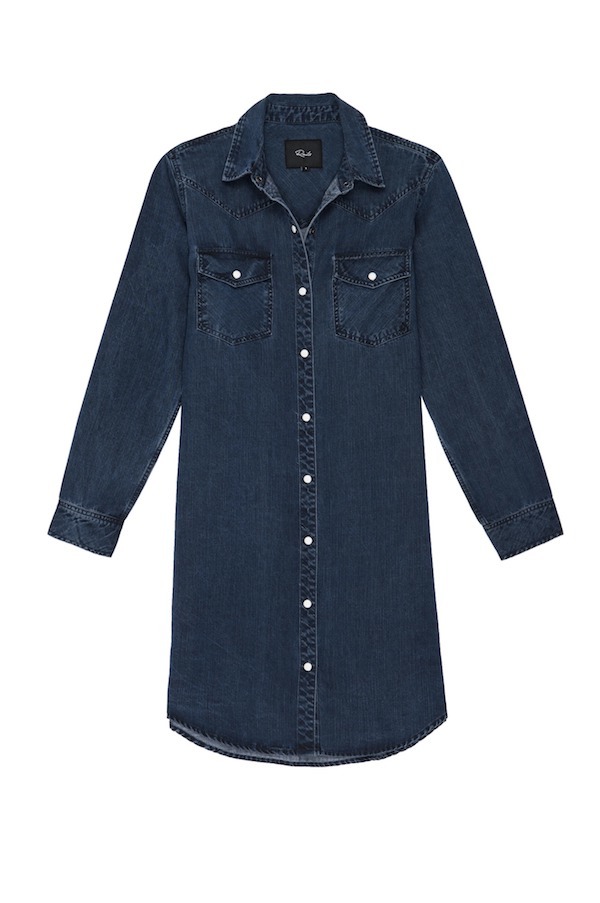 white christmas dresses Rails Wilshire Belted Denim Dress MSRP $228 – DGFOutlet main image 1
