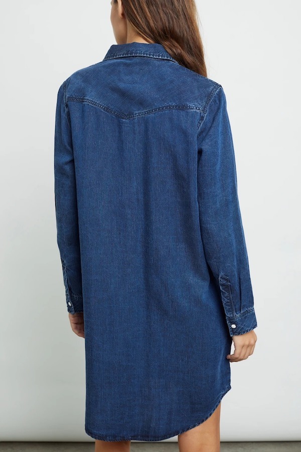 Rails Sandra Denim Shirt Dress - blue