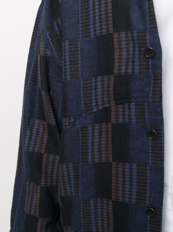 Henrik Vibskov Mirror Jacket - Mixed Blue Checks | Garmentory