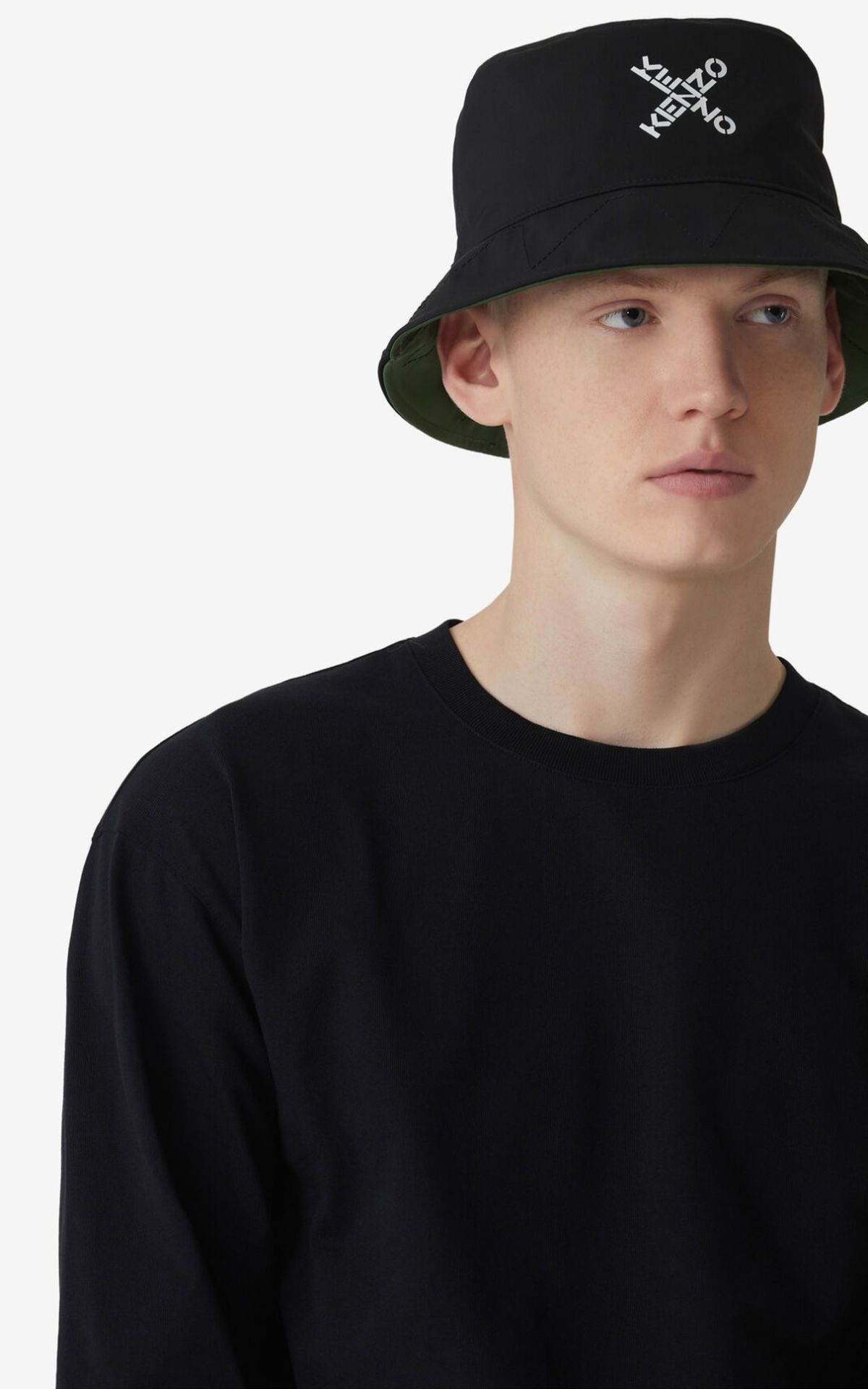 Kenzo X Sport Logo Bucket Hat - Black | Garmentory