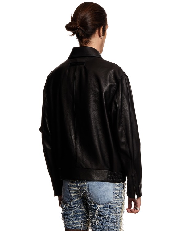 1017 ALYX 9SM Police Leather Jacket - Black | Garmentory