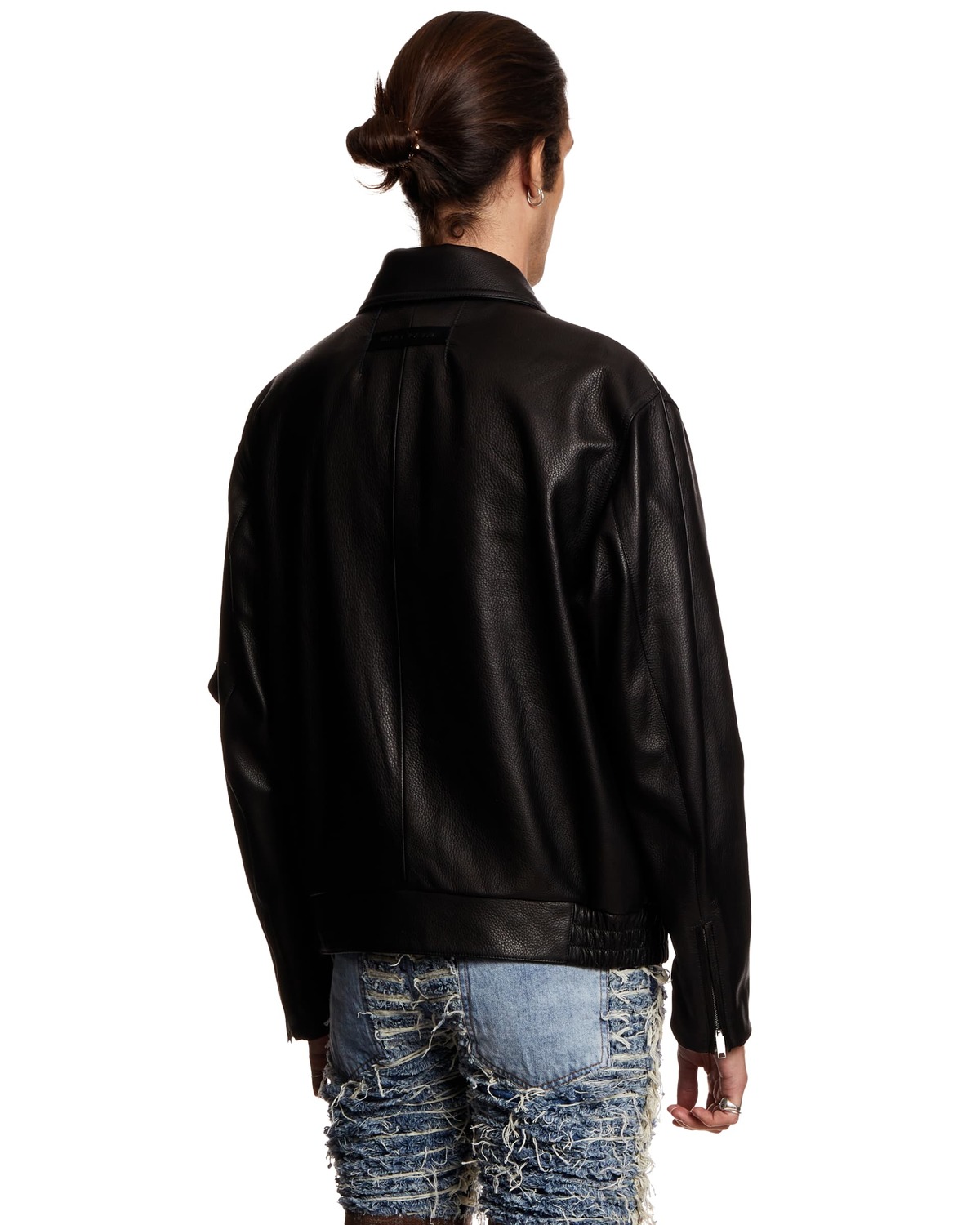 1017 ALYX 9SM Police Leather Jacket - Black | Garmentory