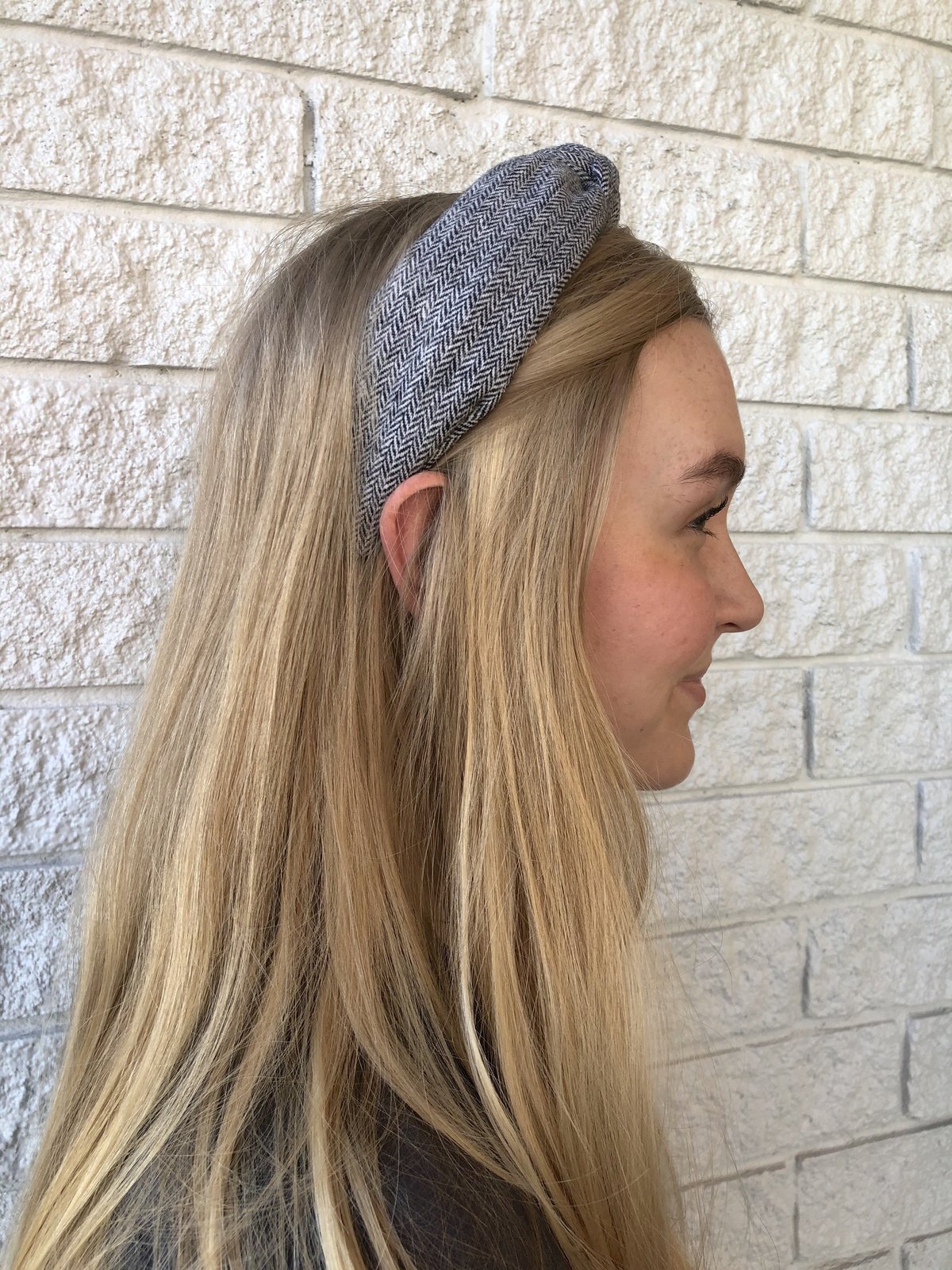 Lele Sadoughi Gray Tweed Knotted Bow Headband Lele Sadoughi Lilac Tweed Knotted Headband | Mercari main image 4