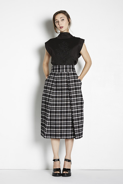 Plaid Midi Skirt Plaid Midi Skirt