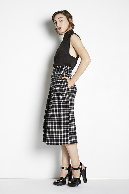 Plaid Midi Skirt Plaid Midi Skirt