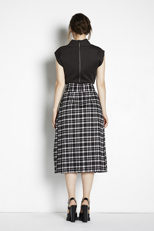 Plaid Midi Skirt Plaid Midi Skirt