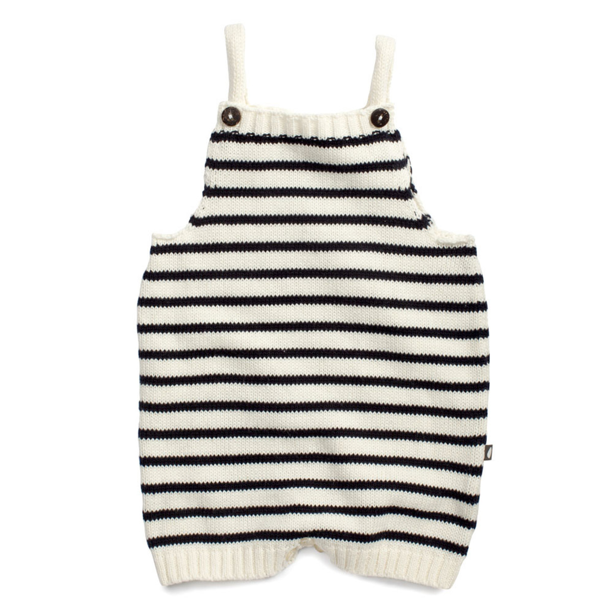Kid's Oeuf Knit Romper Navy Stripe - Image 1 of 2