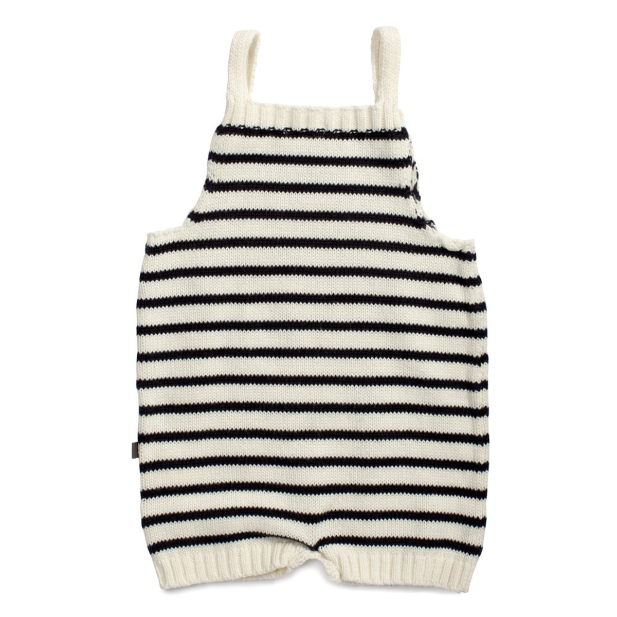 Kid's Oeuf Knit Romper Navy Stripe - Image 2 of 2