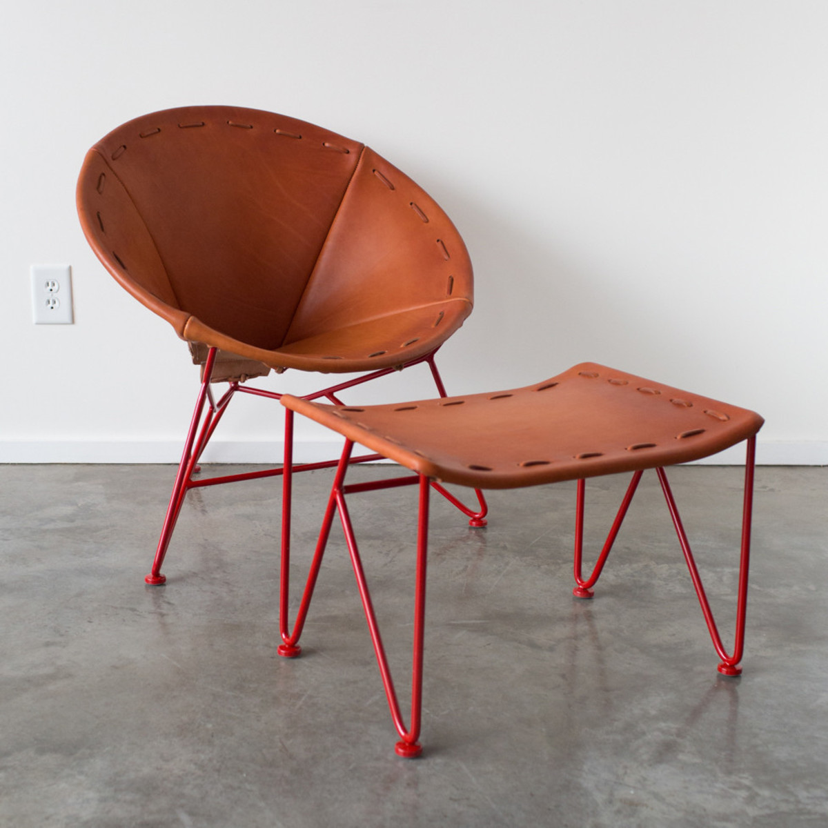 Garza Marfa Saddle Leather Chair - Thumbnail 2