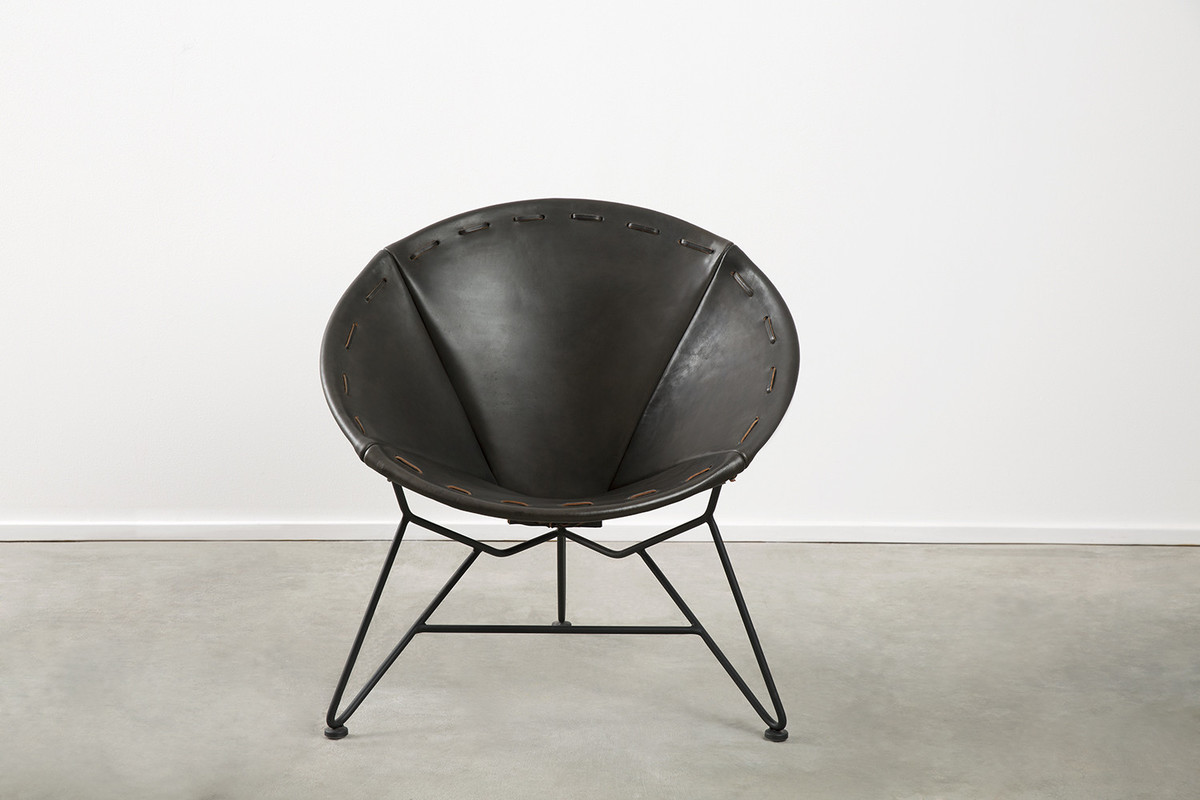 Garza Marfa Saddle Leather Chair - Thumbnail 4