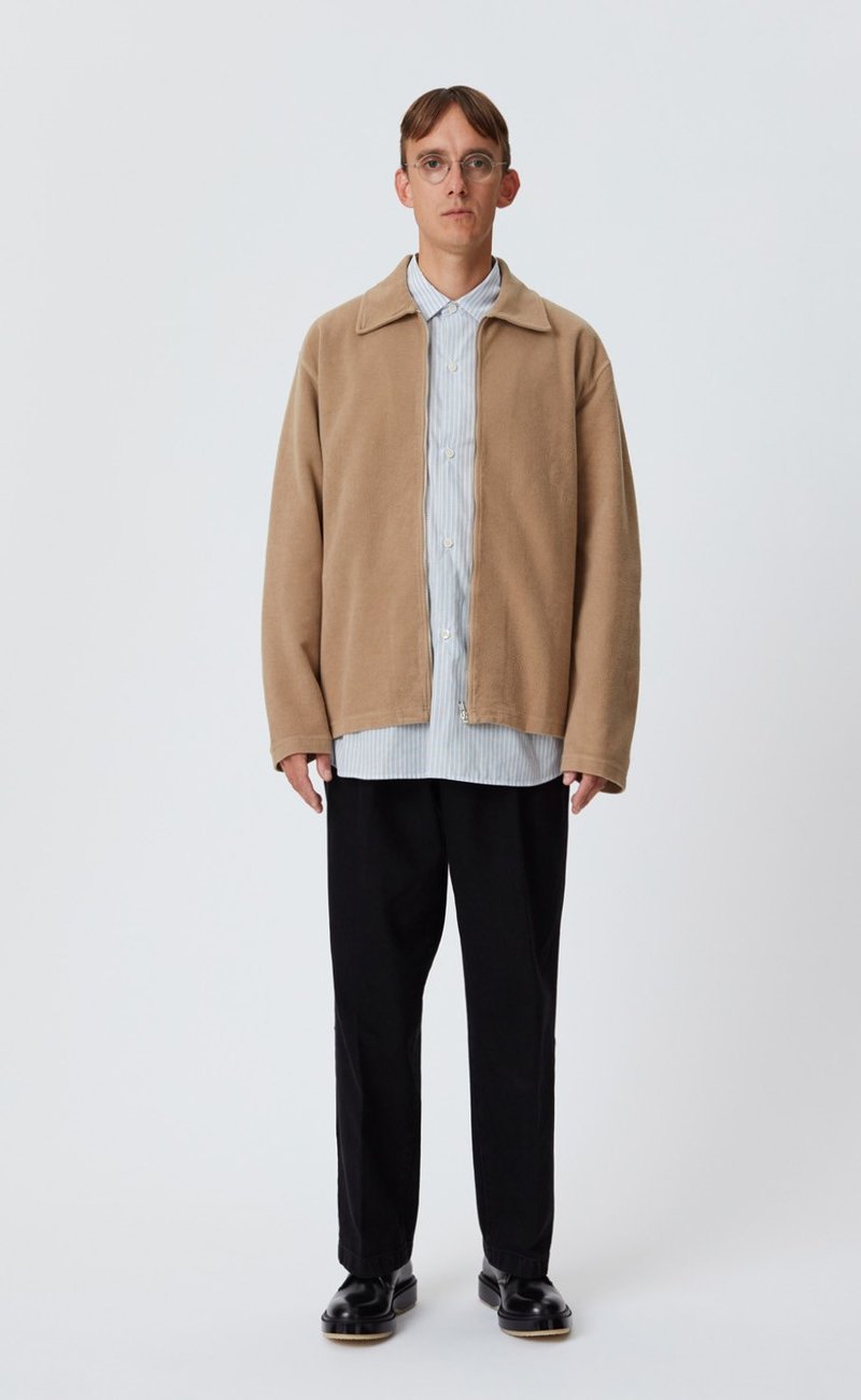 mfpen シャツ mfpen Lucen zip shirt - tan | Garmentory