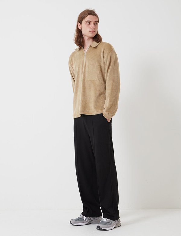 Lady White Co. Furry Quarter Zip sweater - Beige Lady White Co. Furry Quarter Zip sweater - Beige