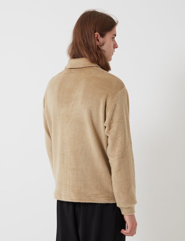 Lady White Co. Furry Quarter Zip sweater - Beige Lady White Co. Furry Quarter Zip sweater - Beige